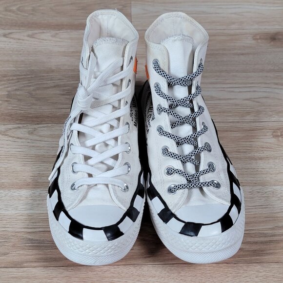 Converse X Offwhite Chuck Taylor Hi Shoes Mens Size 5.5 Womens 7.5 CTAS 163862C - Picture 3 of 8